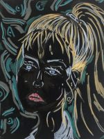 A Girl with a ponytail by MAIKA